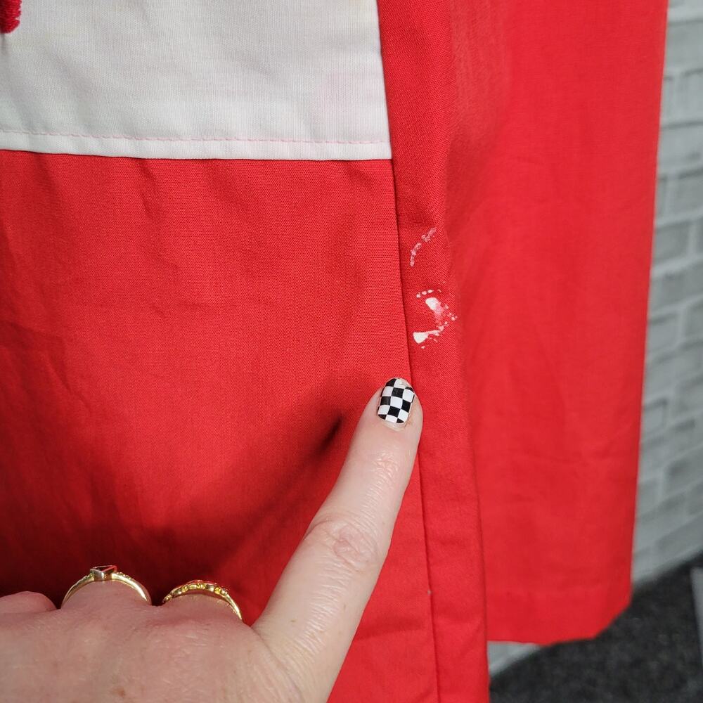 Vintage 60s Nautical Color Block Shift Midi Dress, sz Medium - Picture 10 of 11